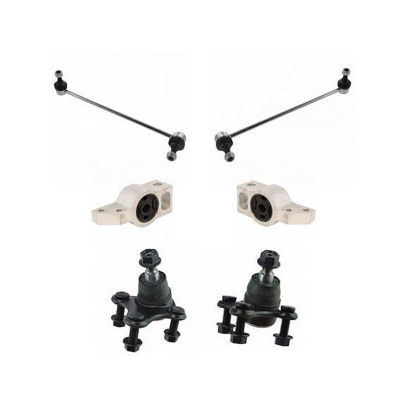 Front Ball Joint Sway Bar Link Kit 6 Piece - Compatible with 2009 - 2017 Volkswagen CC 2010 2011 2012 2013 2014 2015 2016