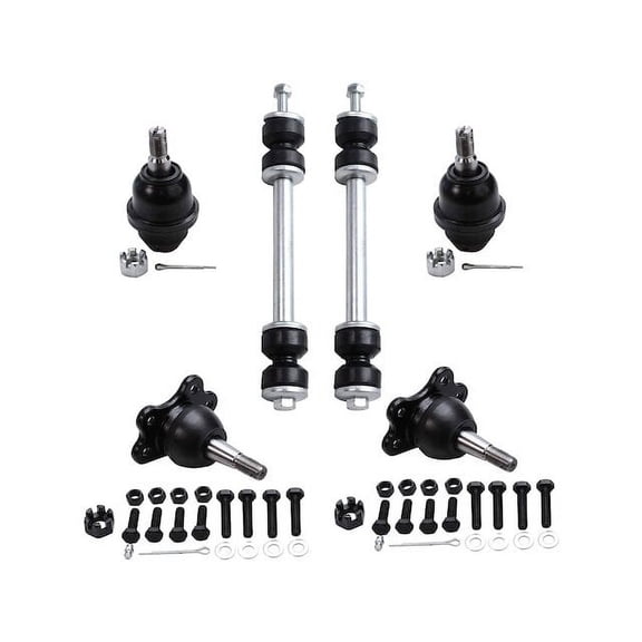 Front Ball Joint Sway Bar Link Kit - Compatible with 1995 - 1999 GMC K2500 1996 1997 1998