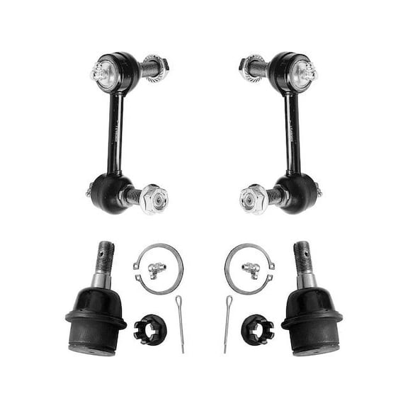 Front Ball Joint Sway Bar Link Kit - Compatible with 2003 - 2006 Chevy SSR Base 2004 2005