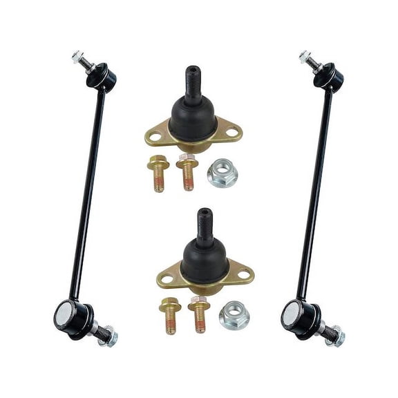 Front Ball Joint Sway Bar Link Kit - Compatible with 2003 - 2014 Volvo XC90 2004 2005 2006 2007 2008 2009 2010 2011 2012 2013