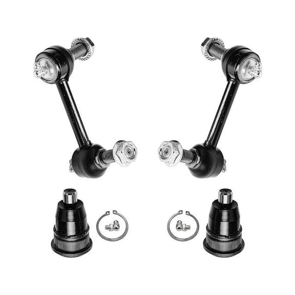 Front Ball Joint Sway Bar Link Kit - Compatible with 2004 Oldsmobile Bravada Base