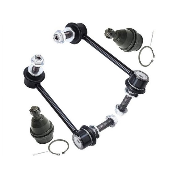 Front Ball Joint Sway Bar Link Kit - Compatible with 2007 - 2014 Toyota FJ Cruiser 2008 2009 2010 2011 2012 2013