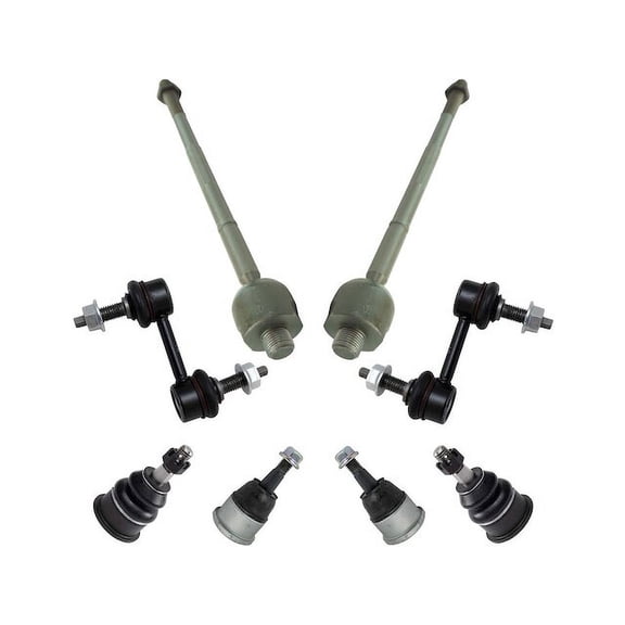 Front Ball Joint Sway Bar Link Tie Rod End Kit 10 Piece - Compatible with 1997 - 2011 Chevy Corvette 1998 1999 2000 2001 2002 2003 2004 2005 2006 2007 2008 2009 2010