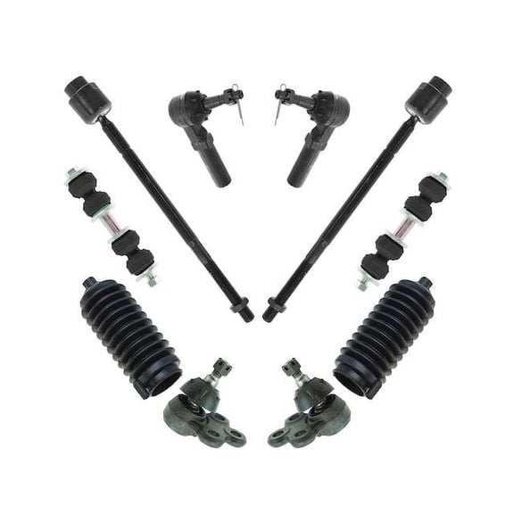 Front Ball Joint Sway Bar Link Tie Rod End Kit 10 Piece - Compatible with 2004 - 2008 Pontiac Grand Prix 2005 2006 2007
