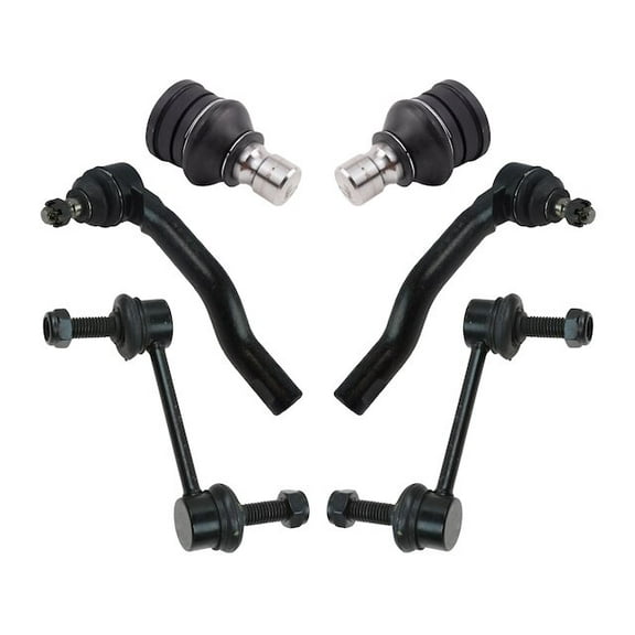 Front Ball Joint Sway Bar Link Tie Rod End Kit 6 Piece - Compatible with 2007 - 2015 Lincoln MKX 2008 2009 2010 2011 2012 2013 2014