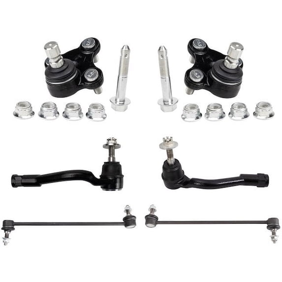 Front Ball Joint Sway Bar Link Tie Rod End Kit 6 Piece - Compatible with 2015 - 2017 Hyundai Sonata 2016
