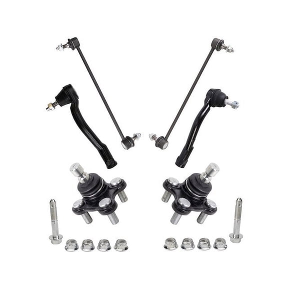 Front Ball Joint Sway Bar Link Tie Rod End Kit 6 Piece - Compatible with 2016 - 2019 Kia Optima 2017 2018