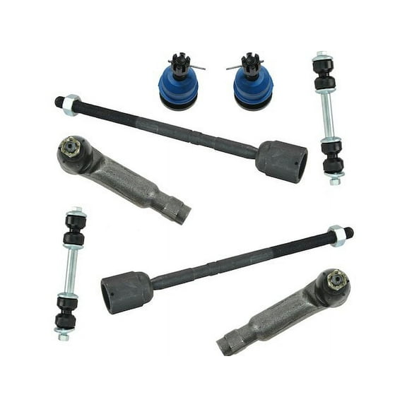 Front Ball Joint Sway Bar Link Tie Rod End Kit 8 Piece - Compatible with 1982 Ford Fairmont