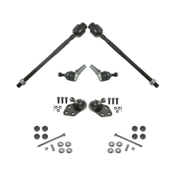 Front Ball Joint Sway Bar Link Tie Rod End Kit 8 Piece - Compatible with 1985 - 1993 Cadillac DeVille 1986 1987 1988 1989 1990 1991 1992