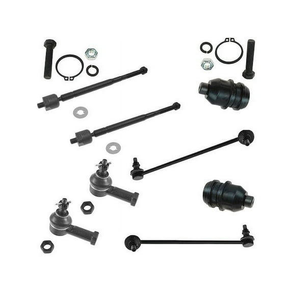Front Ball Joint Sway Bar Link Tie Rod End Kit 8 Piece - Compatible with 2001 - 2005 Chrysler Sebring Coupe 2002 2003 2004