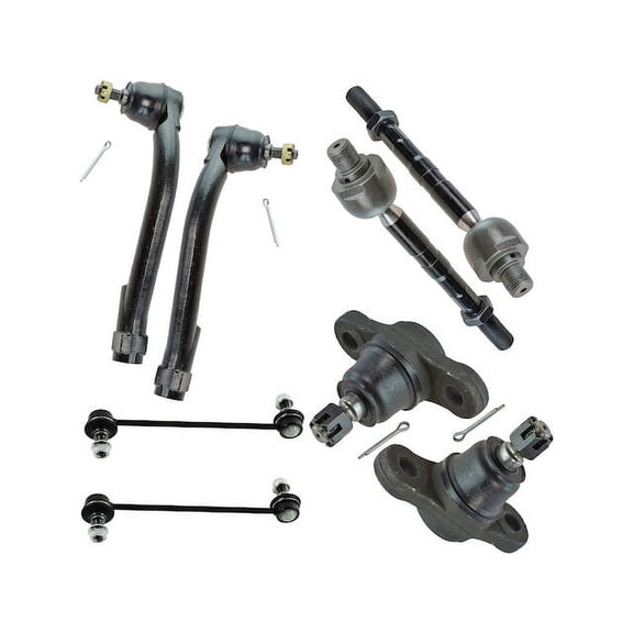 Front Ball Joint Sway Bar Link Tie Rod End Kit 8 Piece - Compatible with 2007 - 2010 Kia Rondo 2008 2009
