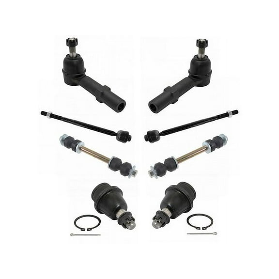 Front Ball Joint Sway Bar Link Tie Rod End Kit 8 Piece - Compatible with 2007 - 2014 GMC Yukon XL 1500 2008 2009 2010 2011 2012 2013