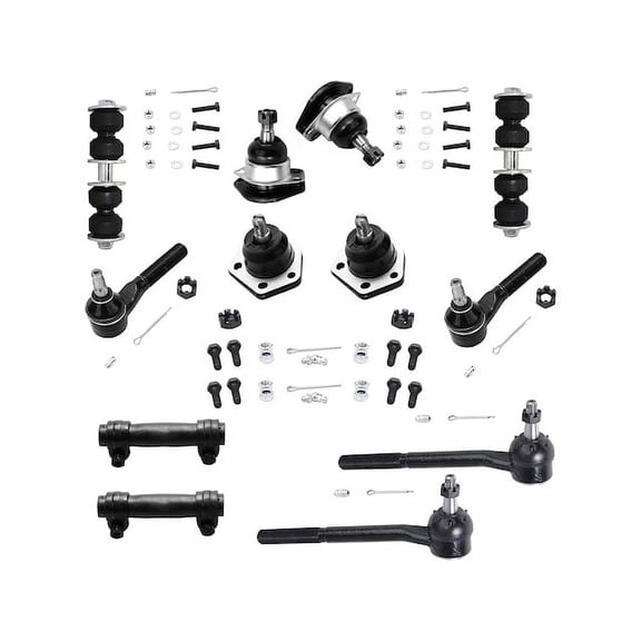 Front Ball Joint Sway Bar Link Tie Rod End Kit - Compatible with 1998 - 2004 Chevy S10 1999 2000 2001 2002 2003