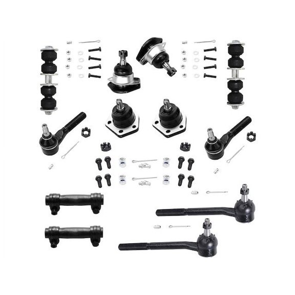 Front Ball Joint Sway Bar Link Tie Rod End Kit - Compatible with 1999 - 2001 Oldsmobile Bravada Base 2000