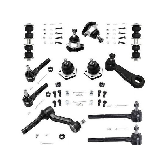 Front Ball Joint Sway Bar Link Tie Rod End Kit - Compatible with 1999 - 2001 Oldsmobile Bravada Base 2000