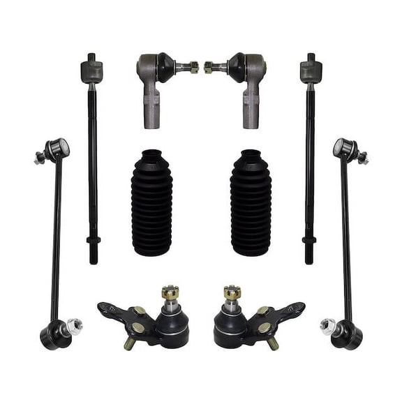 Front Ball Joint Sway Bar Link Tie Rod End Kit - Compatible with 1999 - 2003 Toyota Solara 2000 2001 2002