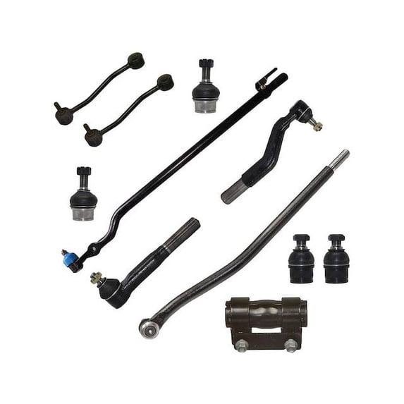 Front Ball Joint Sway Bar Link Tie Rod End Kit - Compatible with 1999 Ford F-350 Super Duty