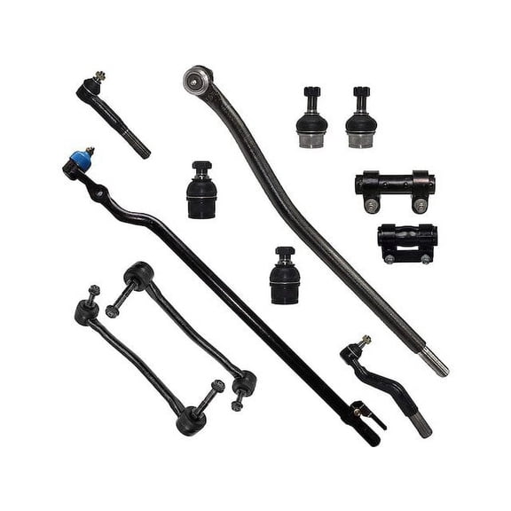 Front Ball Joint Sway Bar Link Tie Rod End Kit - Compatible with 2000 - 2004 Ford F-350 Super Duty 2001 2002 2003