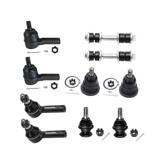 Front Ball Joint Sway Bar Link Tie Rod End Kit - Compatible with 2000 - 2004 Nissan Xterra 2001 2002 2003