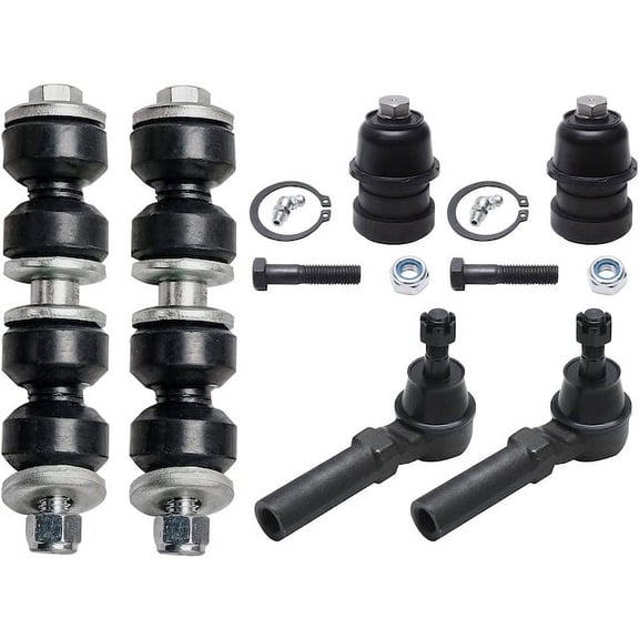 Front Ball Joint Sway Bar Link Tie Rod End Kit - Compatible with 2000 - 2005 Dodge Neon 2001 2002 2003 2004