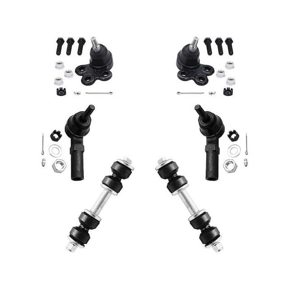Front Ball Joint Sway Bar Link Tie Rod End Kit - Compatible with 2000 - 2005 Pontiac Bonneville 2001 2002 2003 2004