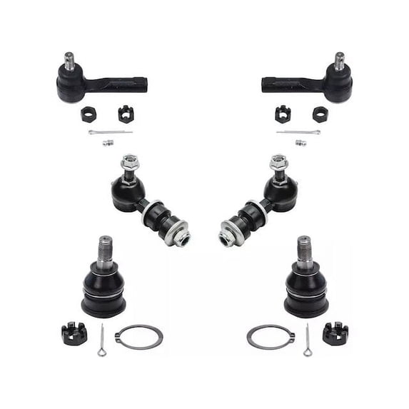 Front Ball Joint Sway Bar Link Tie Rod End Kit - Compatible with 2000 - 2006 Nissan Sentra 2001 2002 2003 2004 2005