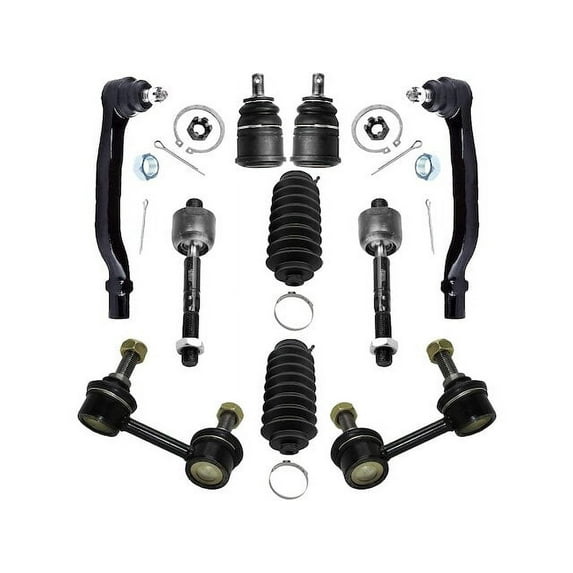 Front Ball Joint Sway Bar Link Tie Rod End Kit - Compatible with 2001 - 2003 Acura CL 2002