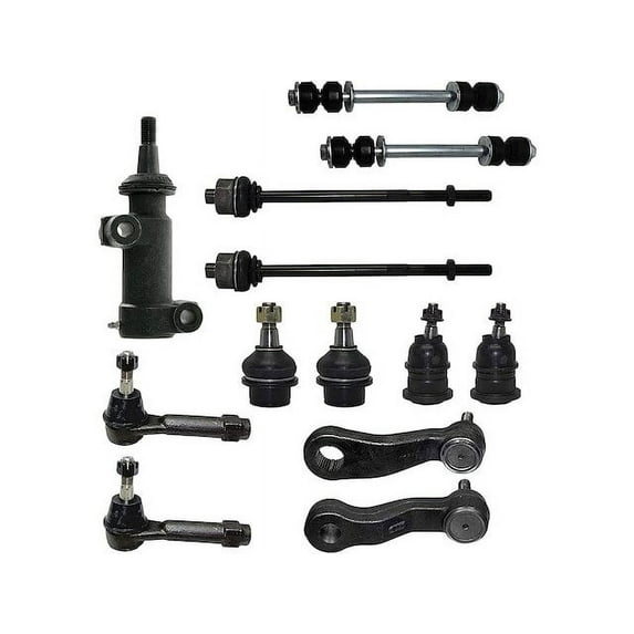 Front Ball Joint Sway Bar Link Tie Rod End Kit - Compatible with 2002 - 2006 Cadillac Escalade EXT Base 2003 2004 2005