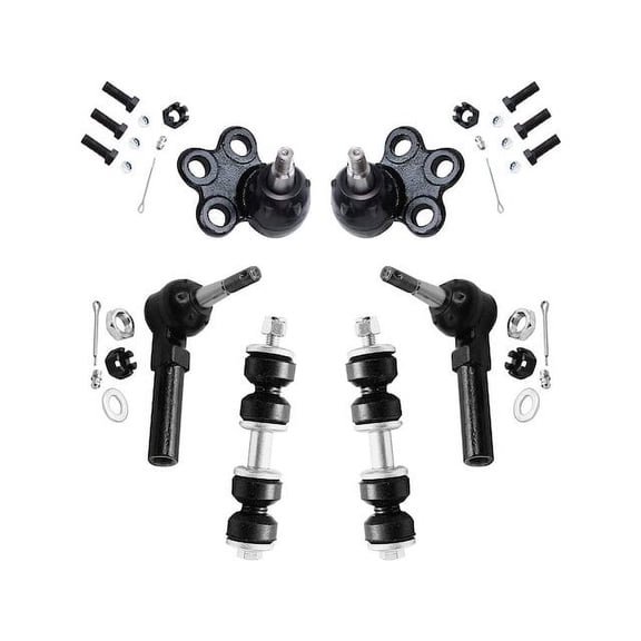 Front Ball Joint Sway Bar Link Tie Rod End Kit - Compatible with 2004 - 2008 Pontiac Grand Prix 2005 2006 2007
