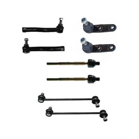 Front Ball Joint Sway Bar Link Tie Rod End Kit - Compatible with 2004 - 2011 Chevy Aveo 2005 2006 2007 2008 2009 2010