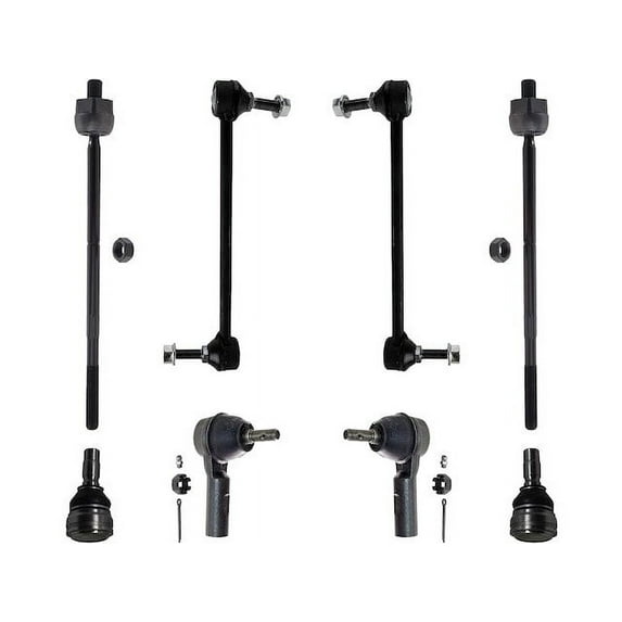 Front Ball Joint Sway Bar Link Tie Rod End Kit - Compatible with 2005 - 2009 Ford Mustang 2006 2007 2008
