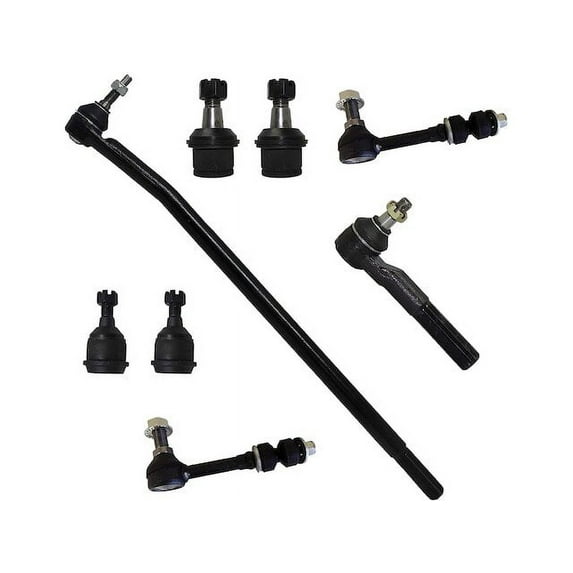 Front Ball Joint Sway Bar Link Tie Rod End Kit - Compatible with 2006 - 2009 Dodge Ram 3500 2007 2008
