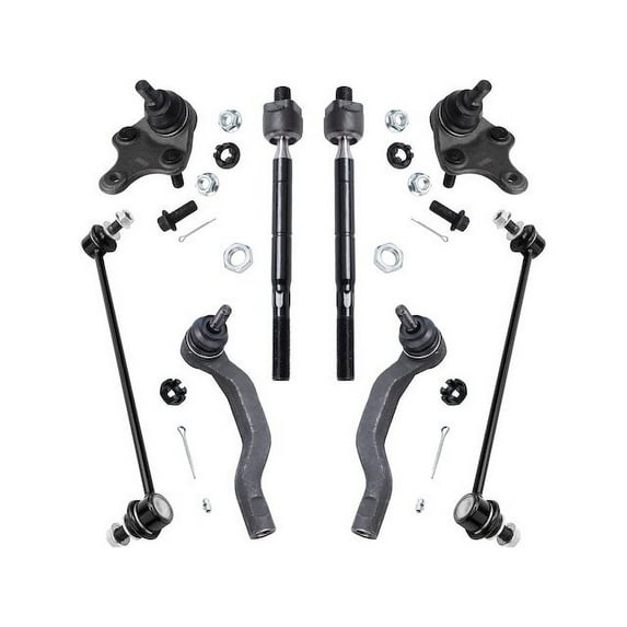 Front Ball Joint Sway Bar Link Tie Rod End Kit - Compatible with 2006 - 2018 Toyota RAV4 2007 2008 2009 2010 2011 2012 2013 2014 2015 2016 2017