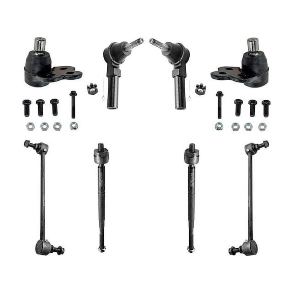 Front Ball Joint Sway Bar Link Tie Rod End Kit - Compatible with 2007 - 2009 Pontiac G5 2008