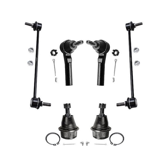 Front Ball Joint Sway Bar Link Tie Rod End Kit - Compatible with 2007 - 2010 Chrysler Sebring 2008 2009