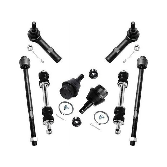 Front Ball Joint Sway Bar Link Tie Rod End Kit - Compatible with 2007 - 2013 GMC Yukon XL 1500 2008 2009 2010 2011 2012
