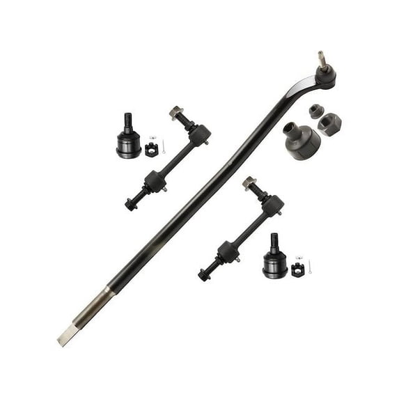 Front Ball Joint Sway Bar Link Tie Rod End Kit - Compatible with 2014 - 2018 Ram 2500 2015 2016 2017