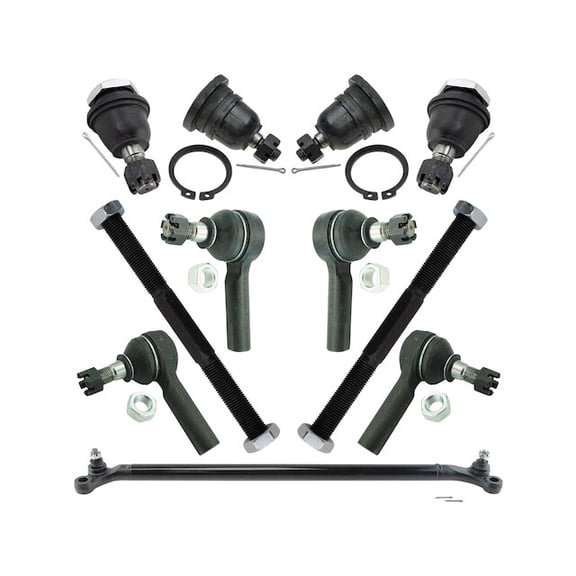 Front Ball Joint Tie Rod End Center Link Kit 11 Piece - Compatible with 1998 - 2004 Nissan Frontier 1999 2000 2001 2002 2003