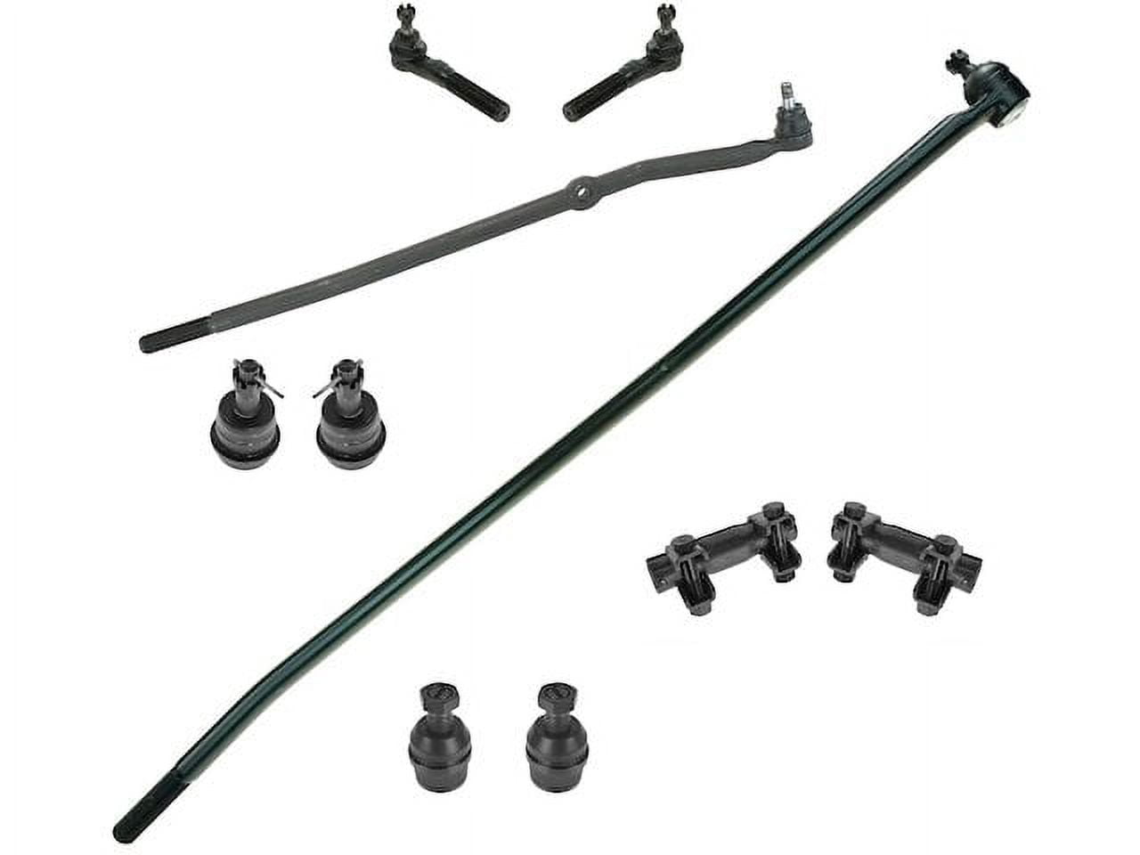 Front Ball Joint Tie Rod End Drag Link Kit 10 Piece Compatible with 1998 1999 Dodge Ram 1500