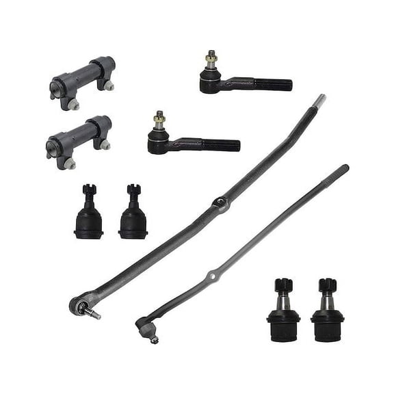 Front Ball Joint Tie Rod End Drag Link Kit - Compatible with 2003 - 2007 Dodge Ram 3500 2004 2005 2006