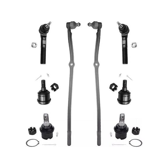 Front Ball Joint Tie Rod End Drag Link Kit - Compatible with 2003 - 2008 Dodge Ram 3500 2004 2005 2006 2007