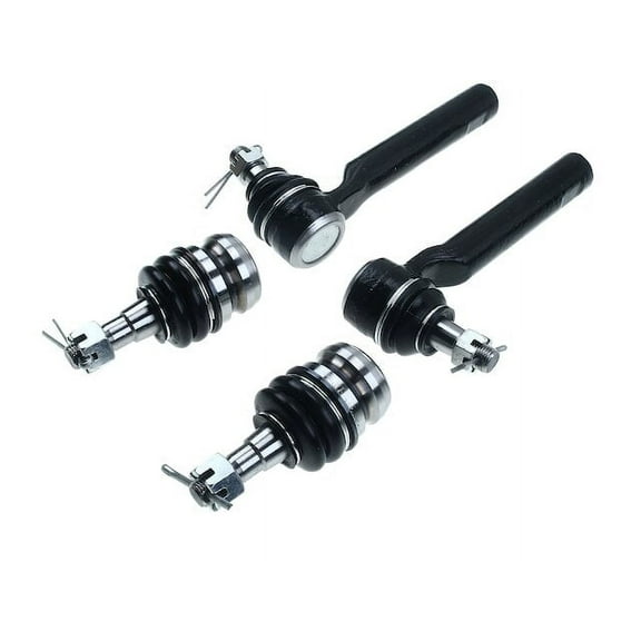 Front Ball Joint and Tie Rod End Kit 4 - Compatible with 1998 - 2018 Subaru Forester 1999 2000 2001 2002 2003 2004 2005 2006 2007 2008 2009 2010 2011 2012 2013 2014 2015 2016 2017