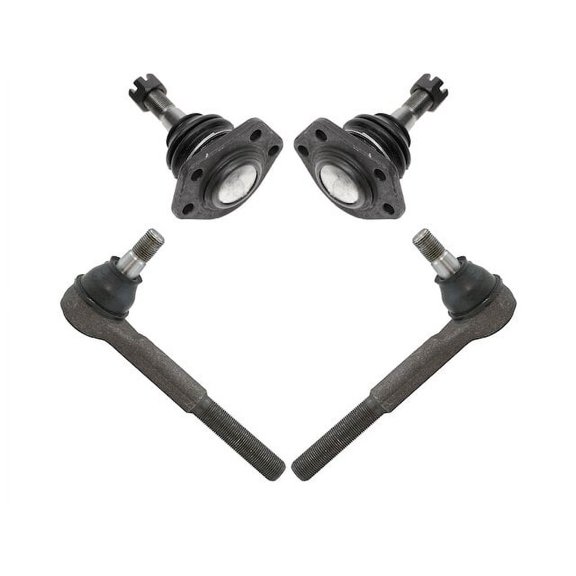 Front Ball Joint and Tie Rod End Kit 4 Piece - Compatible with 1975 - 1997 Chevy P30 1976 1977 1978 1979 1980 1981 1982 1983 1984 1985 1986 1987 1988 1989 1990 1991 1992 1993 1994 1995 1996
