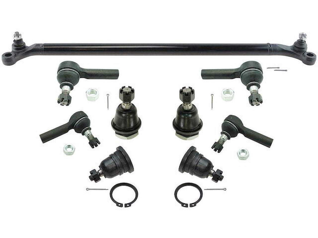 Front Ball Joint Tie Rod and Center Link Kit 9 Piece - Compatible with