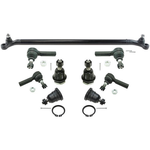 Front Ball Joint Tie Rod and Center Link Kit 9 Piece - Compatible with 1998 - 2004 Nissan Frontier 1999 2000 2001 2002 2003