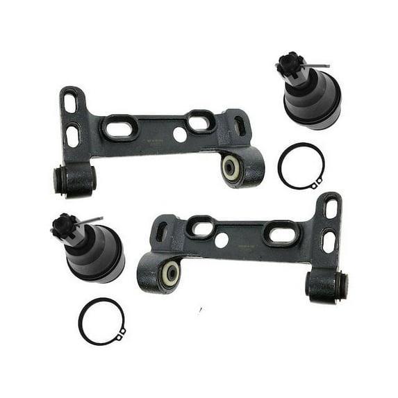 Front Ball Joint and Control Arm Bracket Kit 4 Piece - Compatible with 2002 - 2009 GMC Envoy 2003 2004 2005 2006 2007 2008