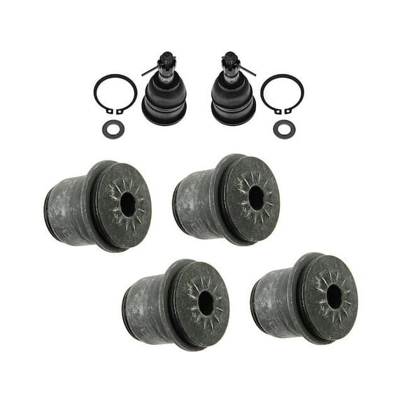 Front Ball Joint and Control Arm Bushing Kit 4 Piece - Compatible with 2007 - 2010 Chevy Silverado 3500 HD 2008 2009