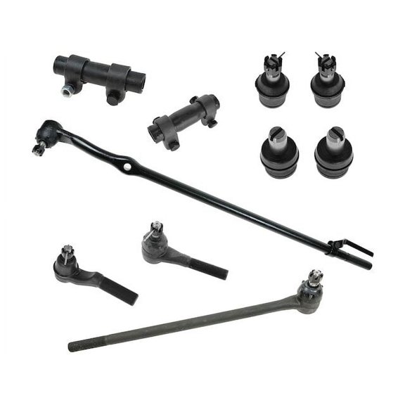 Front Ball Joint and Tie Rod End Kit 10 Piece - Compatible with 1987 - 1997 Ford F-250 RWD 1988 1989 1990 1991 1992 1993 1994 1995 1996