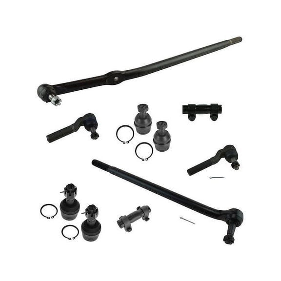 Front Ball Joint and Tie Rod End Kit 10 Piece - Compatible with 1995 - 1996 Ford F-250 4WD
