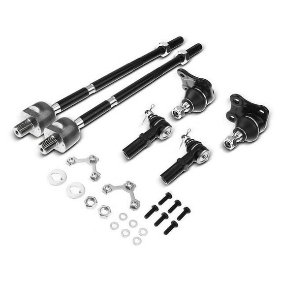 Front Ball Joint and Tie Rod End Kit 6 - Compatible with 1999 - 2006 Volkswagen Golf 2000 2001 2002 2003 2004 2005